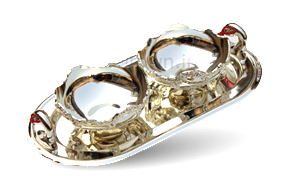 Silver plated serve ware