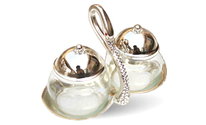 Silver plated serve ware